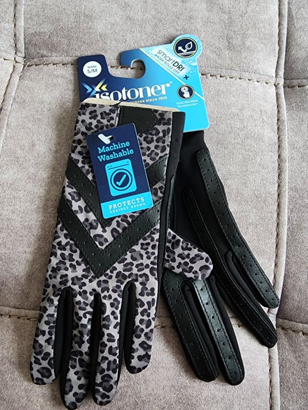 NWT Isotoner Women's Unlined Touchscreen Driving Gloves Size S/M - Picture 2 of 4